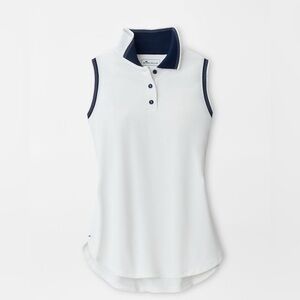 Peter Millar Women’s Sleeveless Button Performance Polo size XS